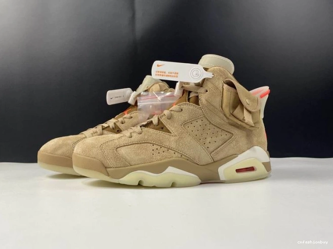 DH0690-200 Travis Jordan 6 Khaki Air Retro British Scott 0823